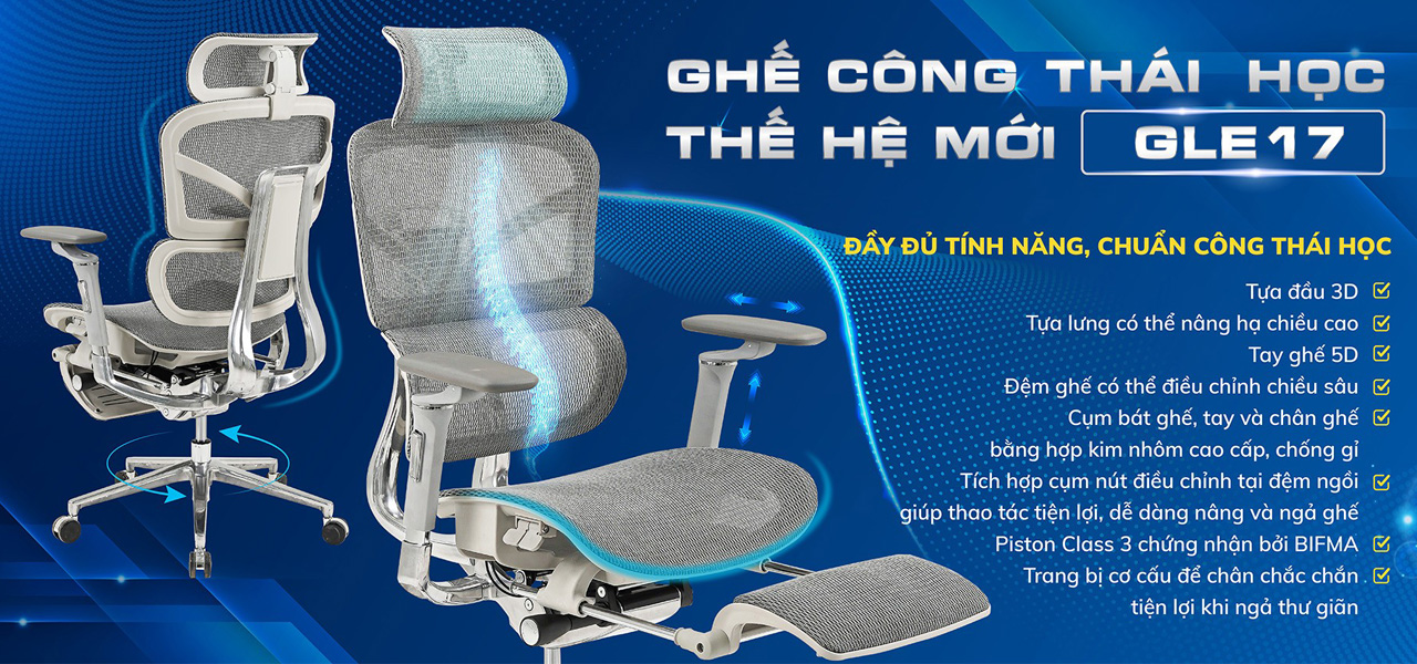 Ghế công thái học The One là xu thế.
