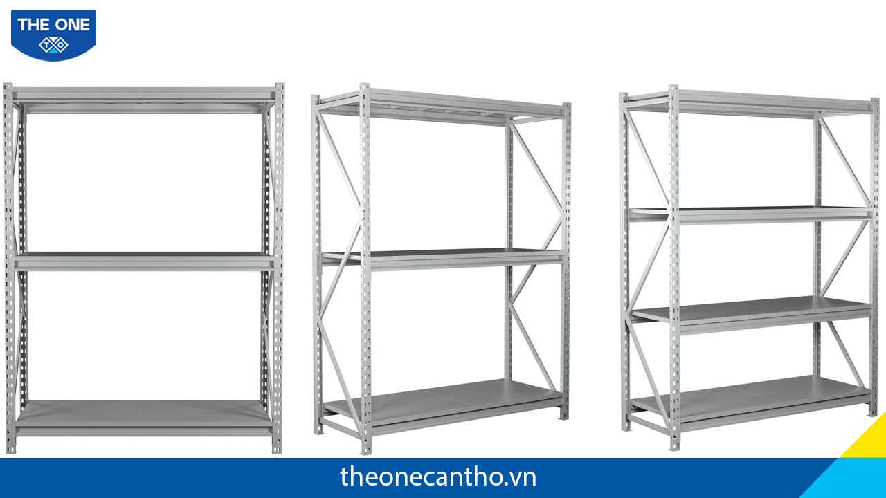 Kệ trung tải The One có thiết kế thay đổi đợt theo nhu cầu sử dụng.
