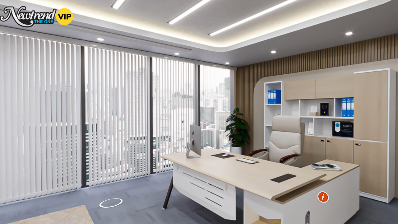 Mẫu bàn lãnh đạo Newtrend Vip của Nội Thất The One.
