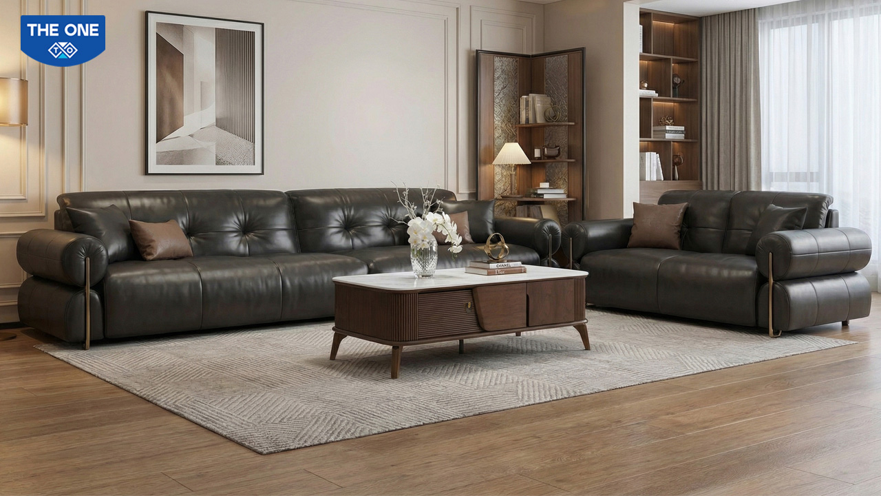 Bàn sofa nhập khẩu BSF613 trong không gian phòng khách