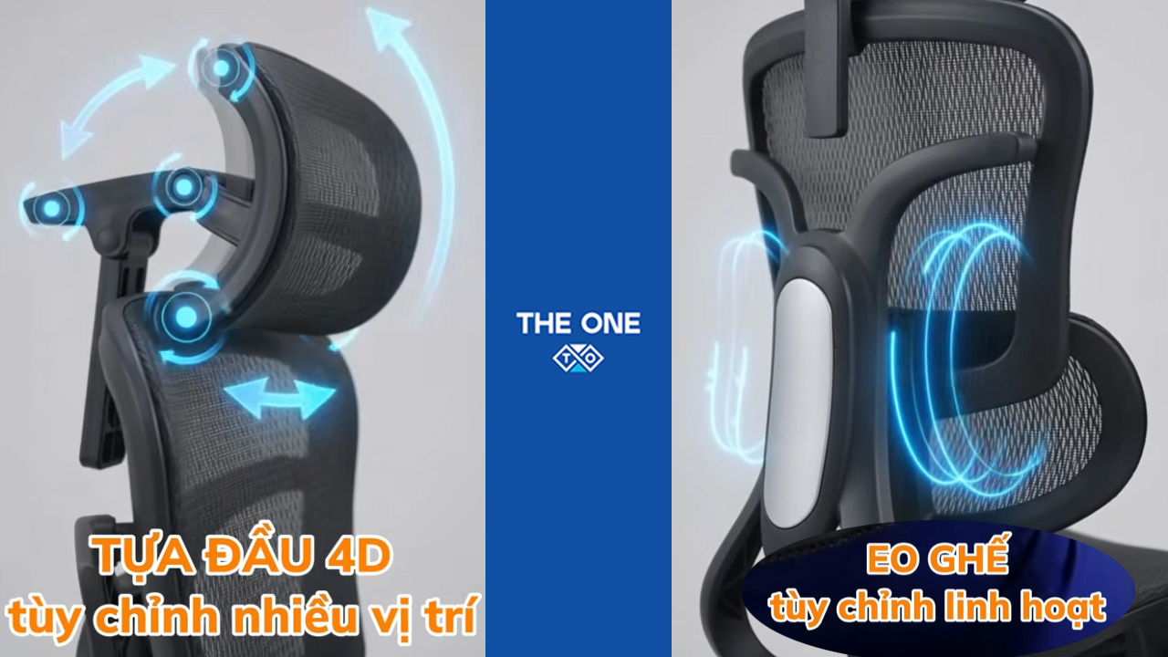 Các chức năng bảo vệ sức khỏe của ghế công thái học.