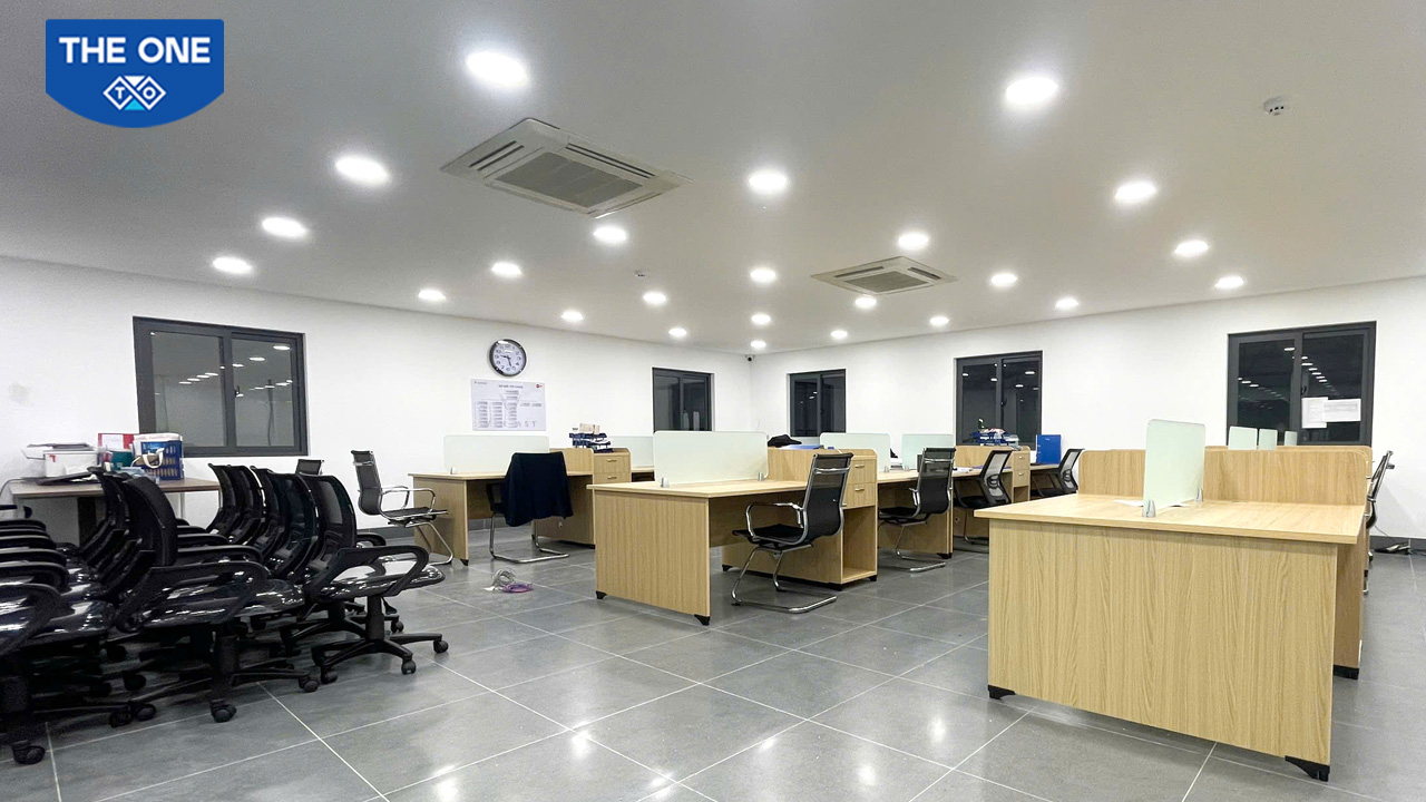 Khu làm việc được trang bị hệ Module ATMD02.