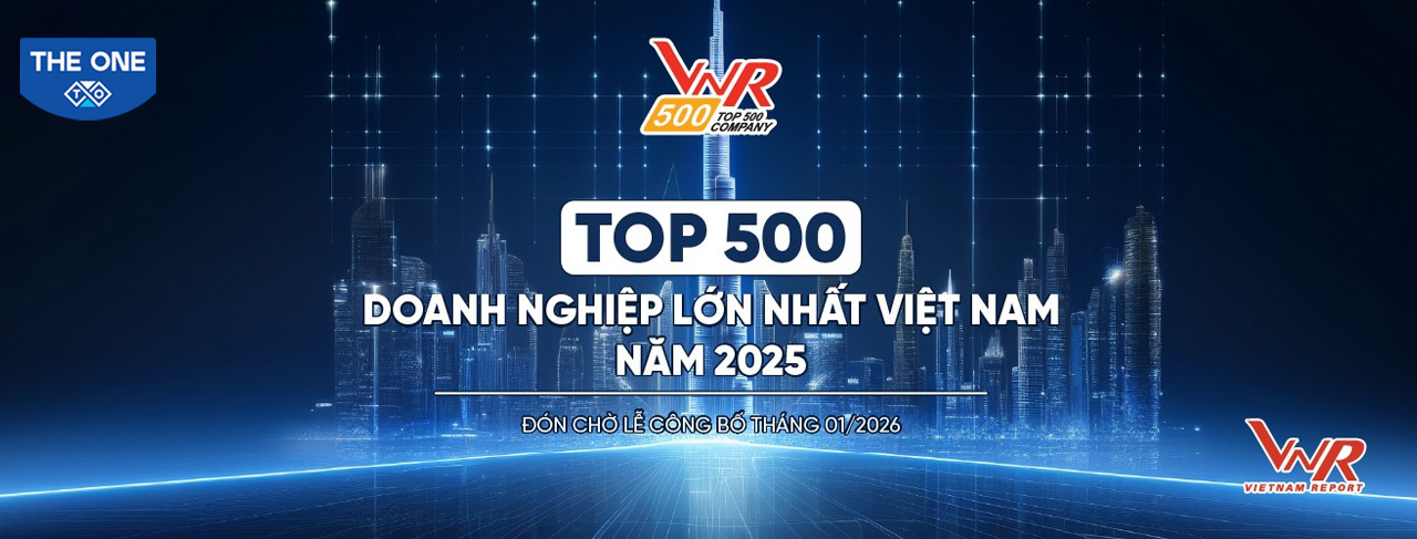 Nội thất The One sẽ được vinh danh trong Top 500 doanh nghiệp lớn nhất Việt Nam năm 2025.