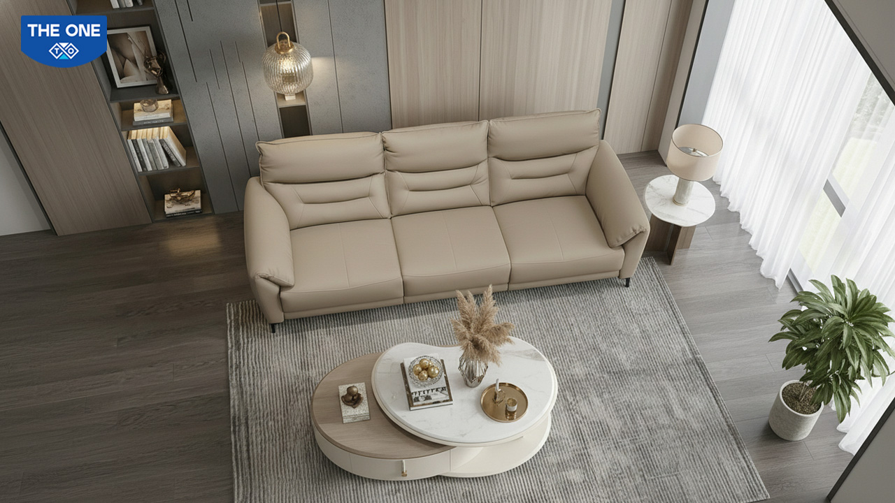 Sofa nhập khẩu SF513 ở góc nhìn tổng thể
