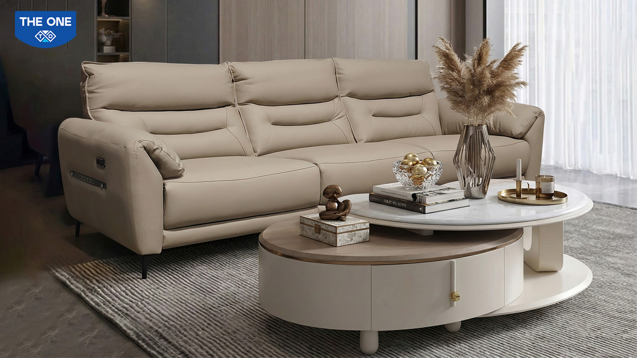 Sofa nhập khẩu SF513 trong không gian phòng khách