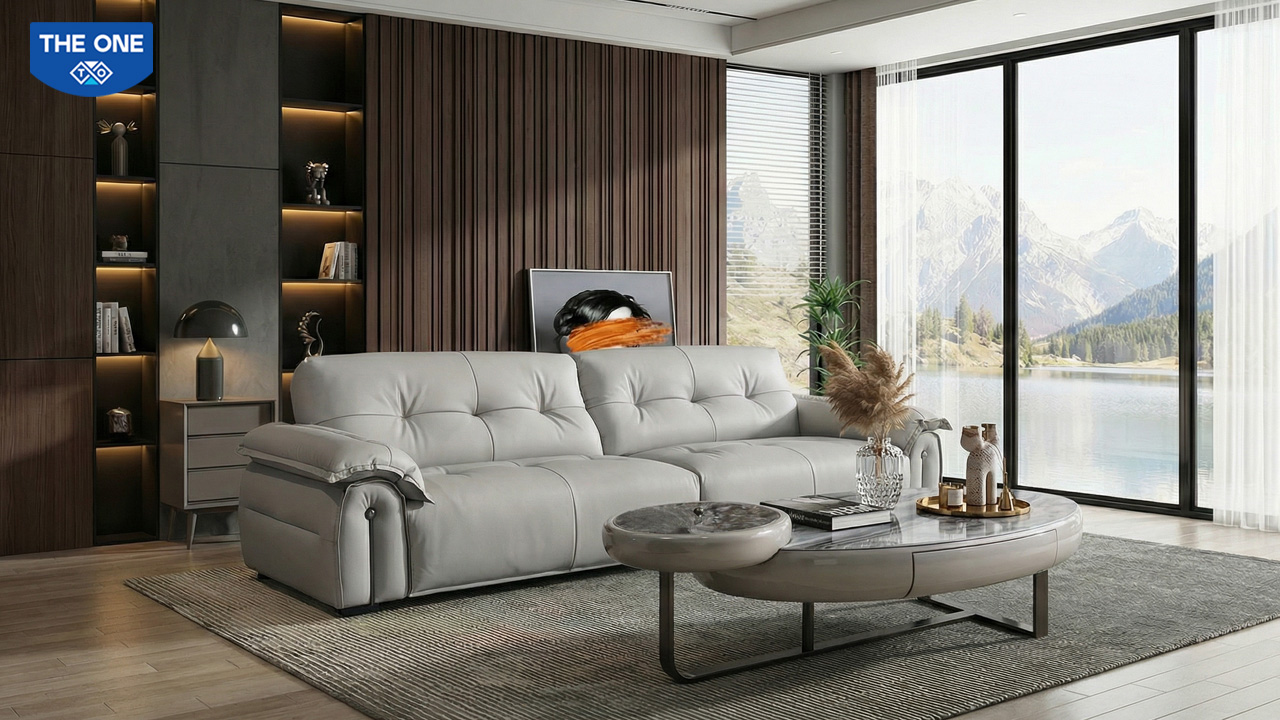 Sofa nhập khẩu SF514NK- Phiên bản màu kem