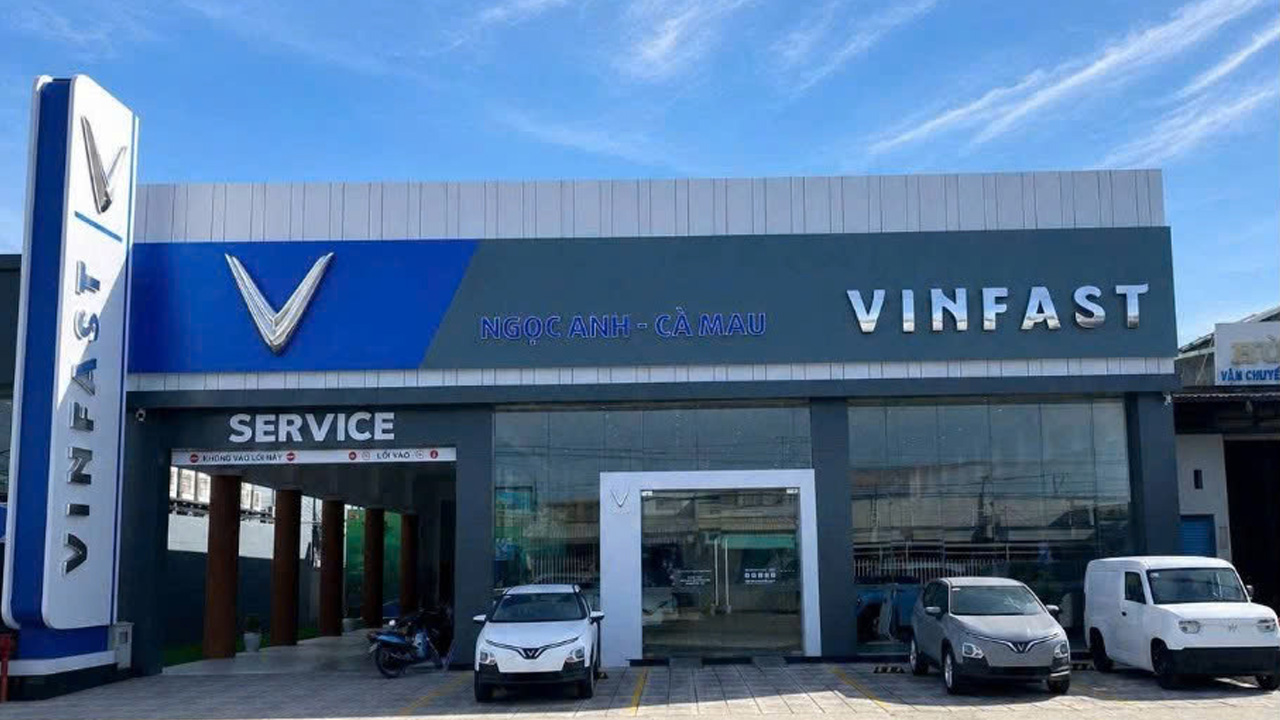 Showroom Vinfast tại Cà Mau.
