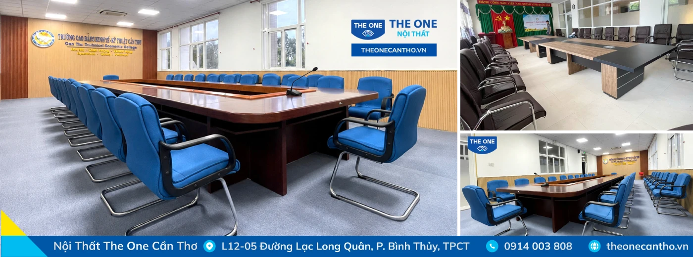 Bàn giao hạng mục dự án nội thất văn phòng tại trường đại học kinh tế - kỹ thuật cần thơ