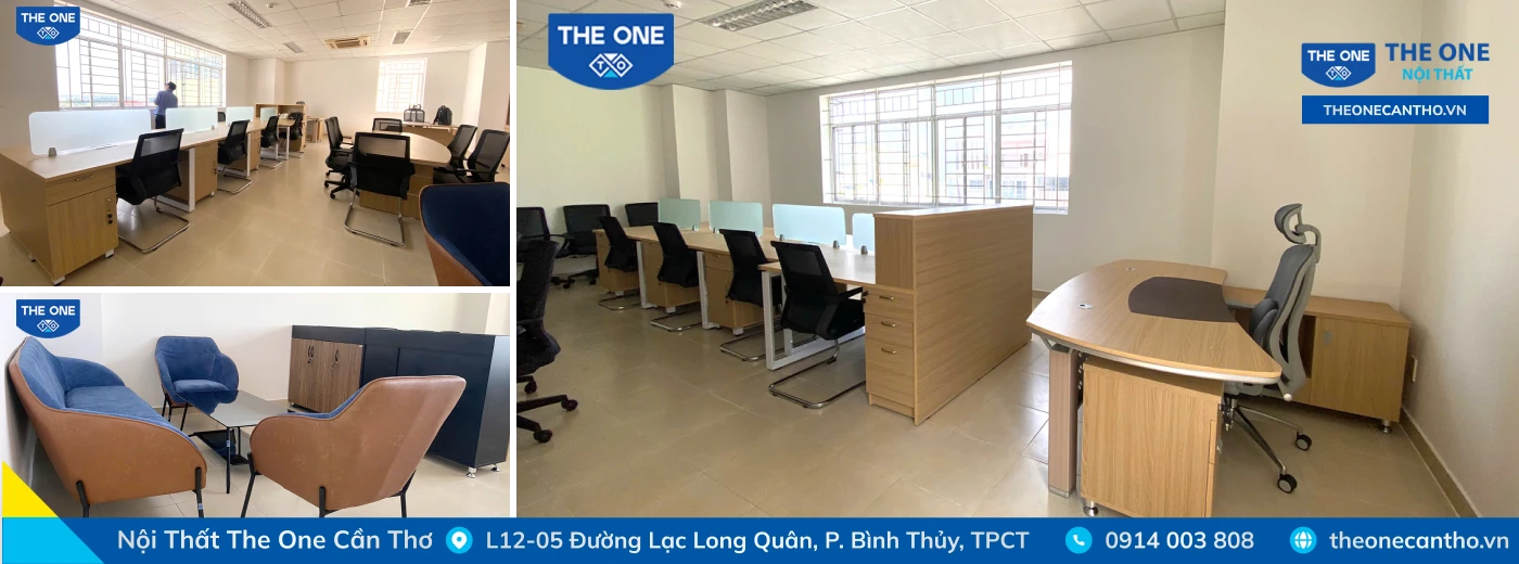Bàn giao hạng mục dự án nội thất văn phòng tại Viettel Post Cần Thơ