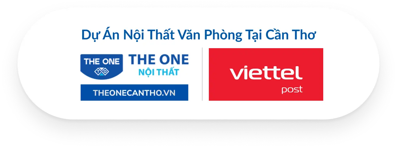 dự án nội thất văn phòng tại cần thơ - theone - viettelpost